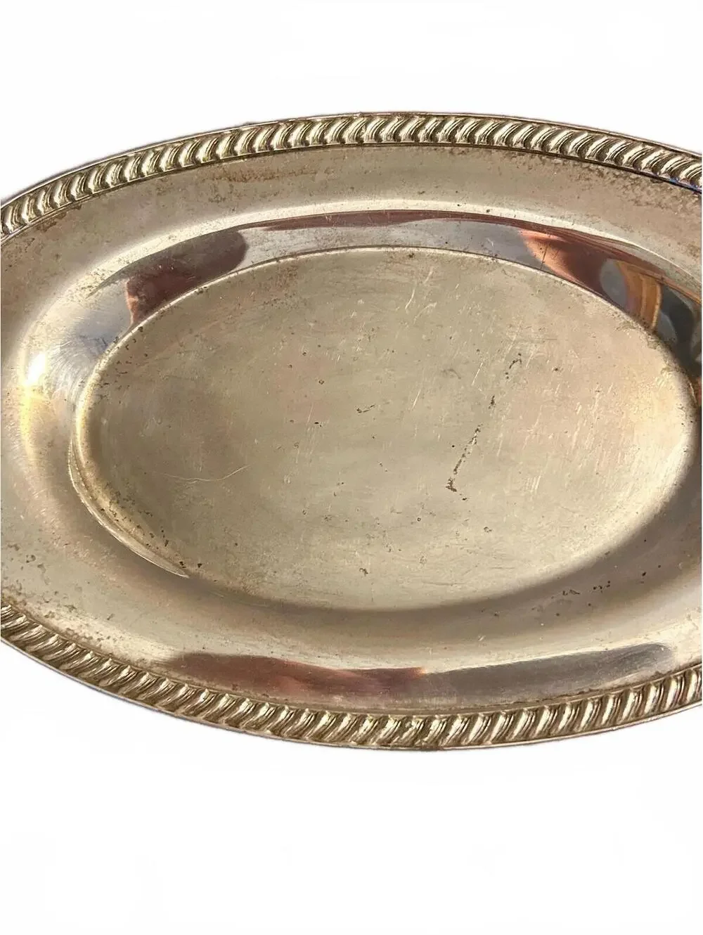 Vintage Friedman Silver Company Electroplated Copper Serving Tray Or Platter